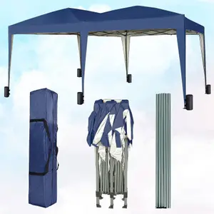 MCC Direct 3x6 Pop Up Gazebo With Removable Sides Blue