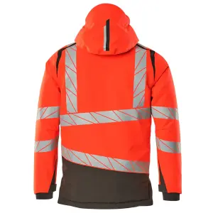 Mascot Accelerate Safe Winter Jacket with CLIMascot (Hi-Vis Red/Dark Anthracite)  (Small)