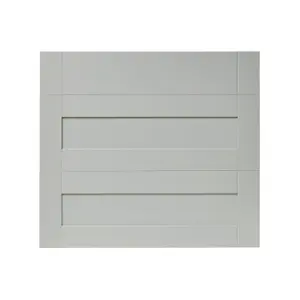 GoodHome Alpinia Painted Matt grey wood effect Drawer front, Pack of 3 (H)715mm (W)797mm (T)18mm