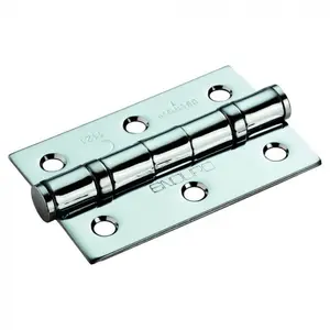 76 X 51 X 2Mm BALL BEARING HINGE - GRADE 7 (X 6 MULTI-PICK) (Set of 6) Bright Stainless Steel