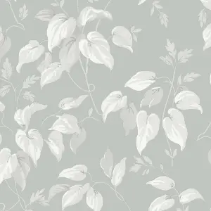 Next Trail flower Grey Smooth Wallpaper