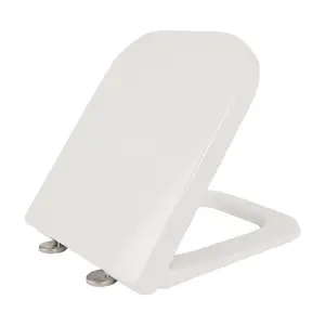 Cooke & Lewis Santoro White Soft close Toilet seat