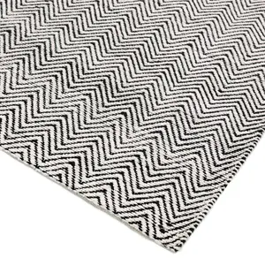 Black/White Classic Abstract Modern Handmade Easy to Clean Rug For Dining Room Bedroom LivingRoom-160cm X 230cm