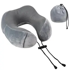 Memory Foam Neck Travel Pillow Lightweight Portable Head Neck Support Pillow