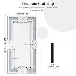 Godofredo Rectangle Wall Mirror 120cm H x 60cm W