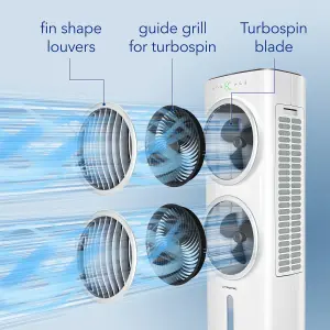 Trotec PAE 45 Portable Evaporative Air Cooler Fan 5 Speeds with Remote Control - White