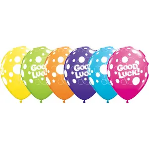 Qualatex 11 Inch ortment Of Good Luck Latex Balloon (Pack Of 25) Multicoloured (One Size)