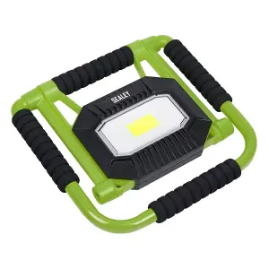 Sealey Rechargeable Portable Fold Flat Floodlight 20W COB LED Lithium-ion LEDFL20W