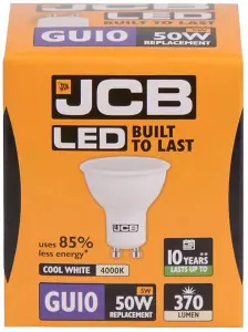 JCB 4.9w GU10 4000k LED Bulb - Cool White