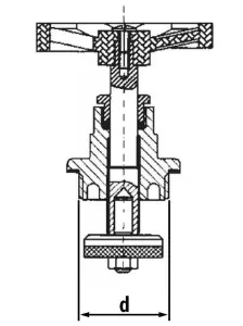 3/4inch Brass Wheel Gate Valve Head Replacement For Water And Heating