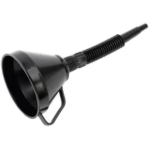 Versatile 160mm Flexible Spout Funnel with Integrated Handle and Mesh Filter