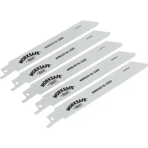 5 Pack 280mm Reciprocating Saw Blades for Steel and Iron Cutting