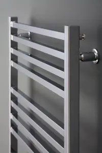 Agadon C4 740 x 500 mm Chrome Towel Radiator - 669 BTU - 5 Years Guarantee