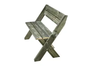 DeckFusion wooden garden bench (natural finish)