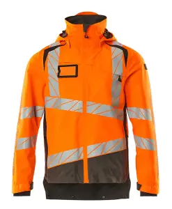 Mascot Accelerate Safe Lightweight Lined Outer Shell Jacket (Hi-Vis Orange/Dark Anthracite)  (Medium)