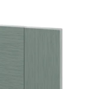 GoodHome Alpinia Painted Matt green wood effect Shaker Drawerline door & drawer front 600mm