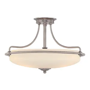 Elstead Griffin 4 Light Semi Flush Ceiling Light Polished Chrome, E27