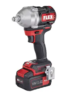 Flex 1/2In Mid-Torque Cordless Impact Wrench 18V 2X 5Ah Battery Kit Brushless