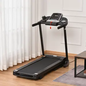 HOMCOM Folding 12km/h Electric Treadmill Running Machine w/ Incline LED Display