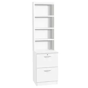 Cosmo 48cm Wide 2 -Drawer File Cabinet White