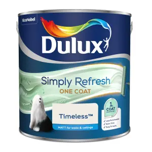 Dulux One coat Timeless Matt Emulsion paint, 2.5L