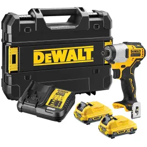 DeWalt DCF801D2 12V XR Brushless Sub Compact Impact Driver - 2 x 2Ah Batteries