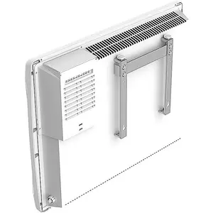 MYLEK Ceramic Panel Heater - Electric Radiator 1500W - Thermostat with Programmable Timer LCD Display