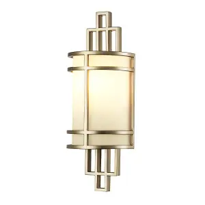 Luminosa Fusion Flush Wall Lamp, Painted Natural Brass