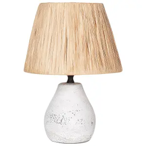 Set of 2 Ceramic Table Lamps White ARWADITO