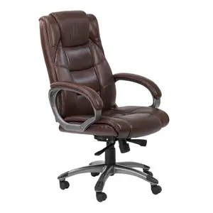 Genuine Leather Executive Chair Brown