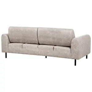 3 Seater Fabric Sofa Grey ASKIM