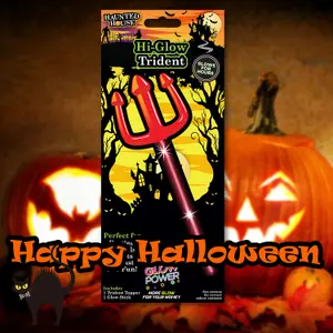 Glowing Trident Halloween Costume Accessory Halloween Party, Trick or Treat  Red