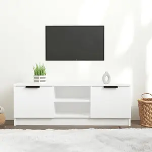 vidaXL TV Cabinet White 102x35x36.5 cm Engineered Wood