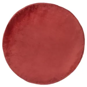 Ethereal Sun Velvet Round Filled Cushion