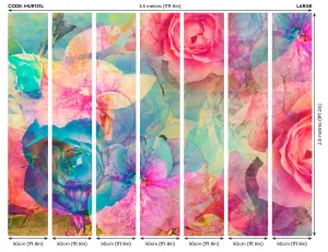 Origin Murals Giant Flower Roses Matt Smooth Paste the Wall Mural 350cm wide x 280cm high