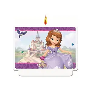 Sofia The First Birthday Candle Purple/White (One Size)