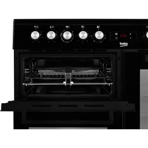 Beko KDVC100K Freestanding Electric Range cooker with Ceramic Hob - Black