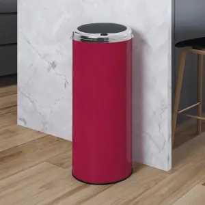 Inmotion 50L Pink Stainless Steel Kitchen Waste Dust Bin