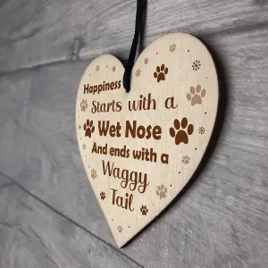 Red Ocean Dog Puppy Signs And Plaques Gift For Dog Lovers Novelty Funny Dog Sign For Home