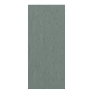 GoodHome Alpinia Matt green wood effect Matt Green Painted Wood Effect Shaker Standard Wall End panel (H)720mm (W)320mm