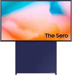 SAMSUNG The Sero QE43LS05BGUXXU Smart 4K Ultra HD HDR QLED TV With Bixby & Alexa - Navy Blue