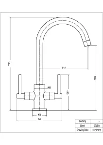 UK Home Living Avalon Cascade Kitchen Tap