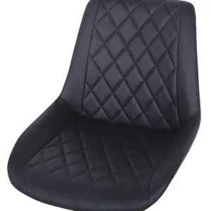 Desk Chair Faux Leather Black MARIBEL