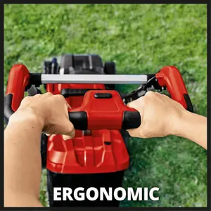 Einhell 34cm Cordless Lawnmower 36V Rotary With 2x 3.0Ah Batteries And Chargers Power X-Change 30L Grass Box - RASARRO 36/34