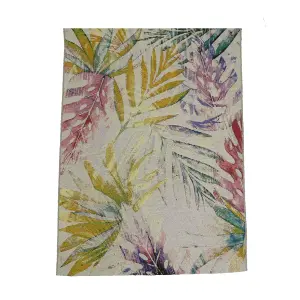 Tropicana Multicolour Leaf Large Indoor & outdoor Rug, (L)235cm x (W)160cm