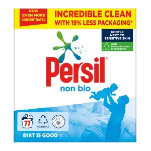 Persil Non-Bio Washing Powder Gentle Next to Sensitive Skin, 154 Washes, 2Pk