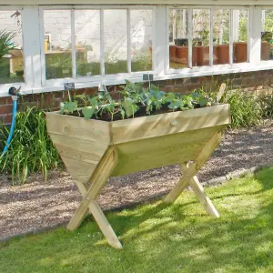 Zest Wooden Vegetable Raised Bed Planter Manger Garden 1m