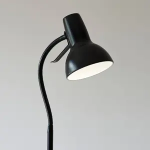 Luminosa Amalfi Task Floor Lamp Matt Black Paint