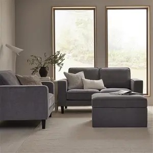 DUSK Soho 3 Seater Sofa - Grey - Chenille