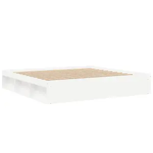 Berkfield Bed Frame White 200x200 cm